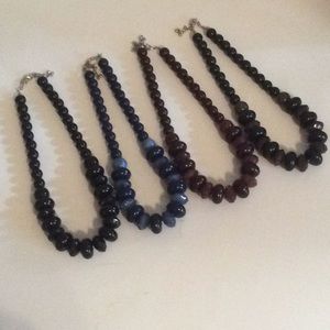 FRIENDSHIP SET 4 DIFFERENT COLORS BEADED NECKLACES. NWOT